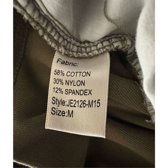 Elan Women’s Drawstring Front Cotton Blend Pants Green Size Medium - Picture 6 of 7